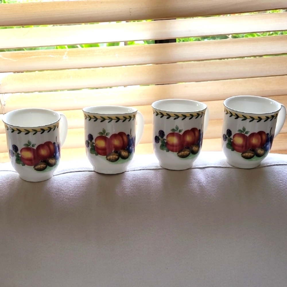 New Villeroy & Boch French Garden Jumbo Porcelain Mugs